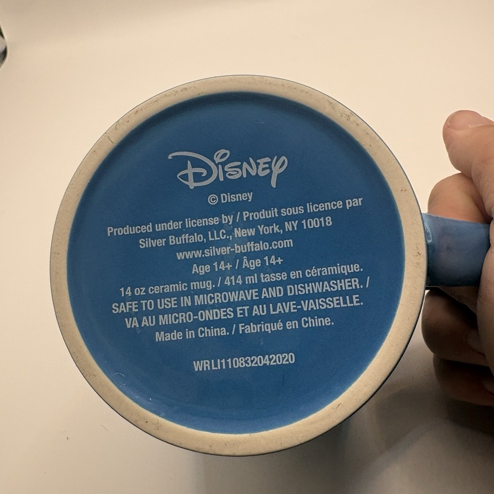 Disney Lilo & Stitch Coffee Mug 14 Oz Blue Skies Hawaii Beach Ohana Means Family - Picture 7 of 7